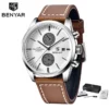 Leather Silver White