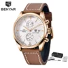 Leather Gold White
