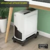Elegant black single-layer four-wheel [inner width 22.5cm]]