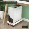 Porcelain white single-layer four-wheel [22.5cm]]
