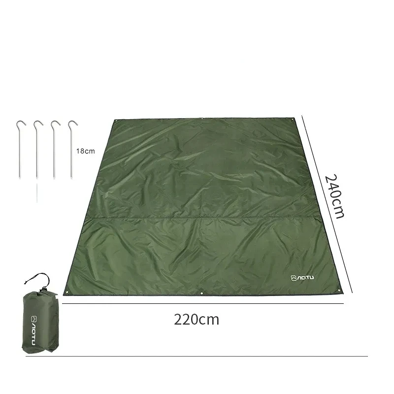 2.2×2.4m Outdoor Camping Mat Waterproof Picnic Mat Foldable Beach Mat Ground Sheet Tarp Mats Out Hiking Accessories