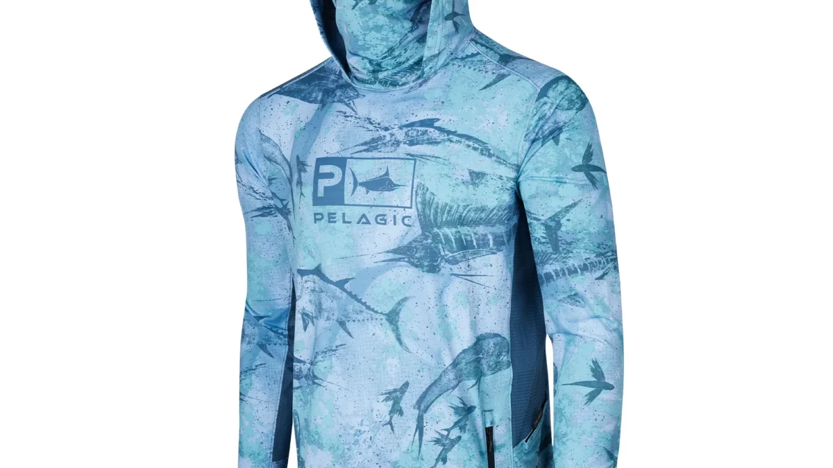 PELAGIC Fishing Shirts Upf 50 Long Sleeve Hooded Face Cover Camisa