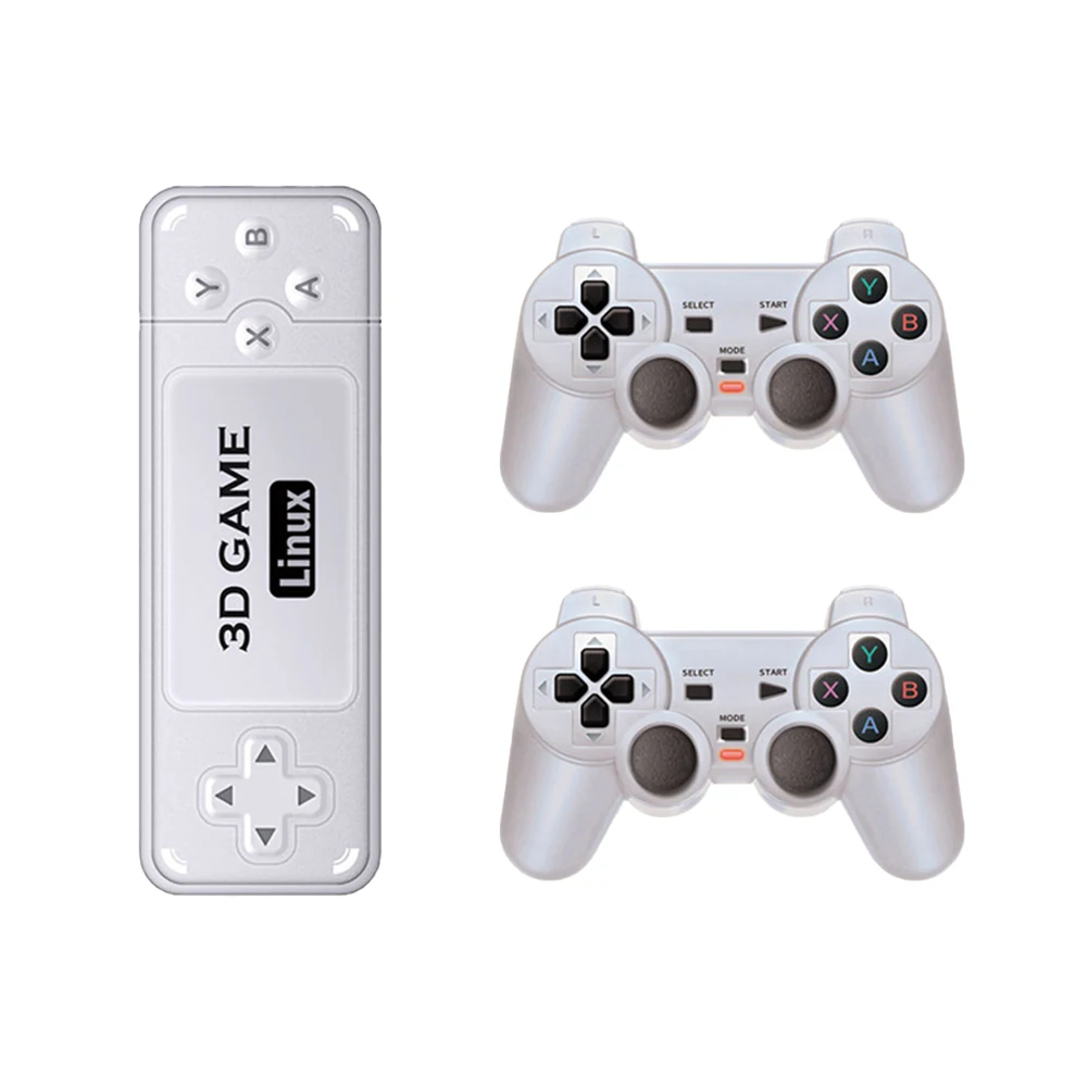 POWKIDDY Y6 Wireless Retro Game Console Retro Game Stick Built In 10000 Games HD Video Console 2.4G Wireless Controllers