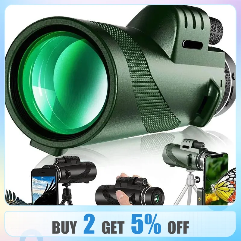 Portable Zoom HD 5000M Telescope Folding Long Distance Mini Powerful Telescope for Hunting Sports Outdoor Camping Travel