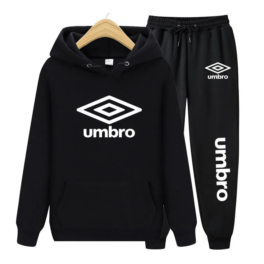 Trend Fashion Umbro Men’s Women’s Sport Fleece Hoodie Sweatshirt Sweatpants Tracksuit Autumn Winter Jogging Designer Sets