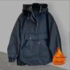 Black color fleece-lined