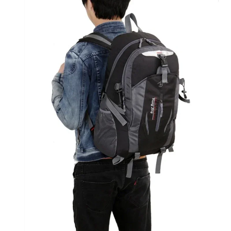 Waterproof Climbing Sports Outdoor Unisex Nylon Rucksack Bags Travel Backpack Camping Hiking Trekking Pack daypack Bag For Men