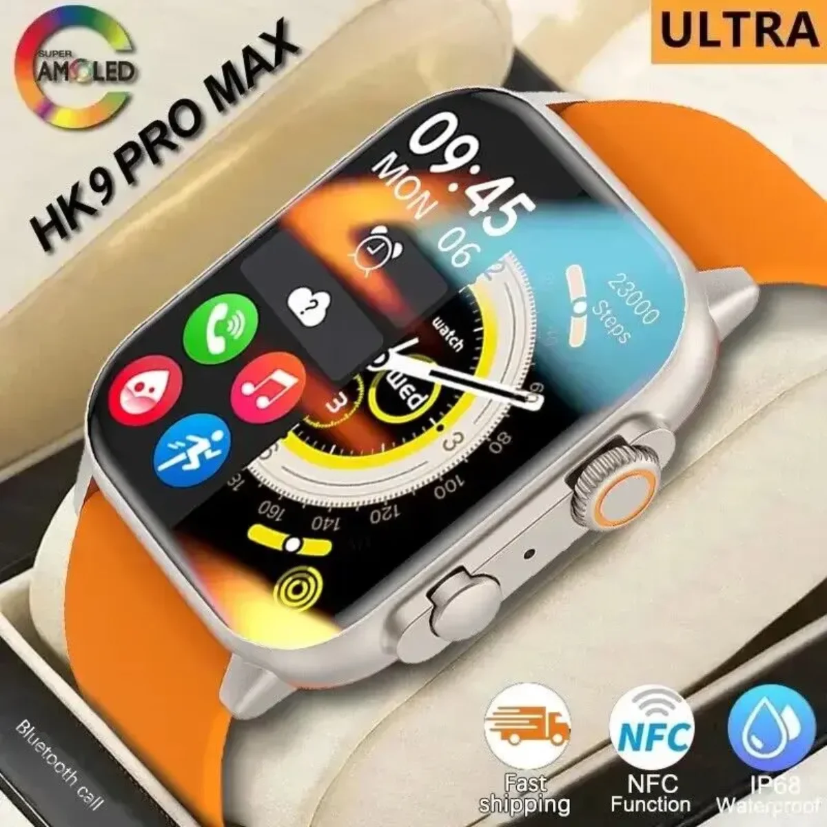 2024 New Smart Watch Men For Android GT4 Pro AMOLED 360*360 HD