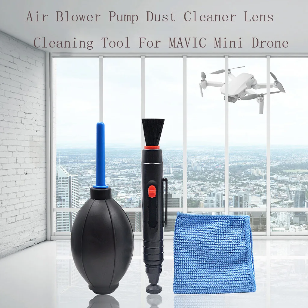 For DJI MAVIC Mini Drone Cleaning kit Air Blower Pump Dust Cleaner Lens Cleaning Tool For Osmo Pocket/Action Camera Accessories