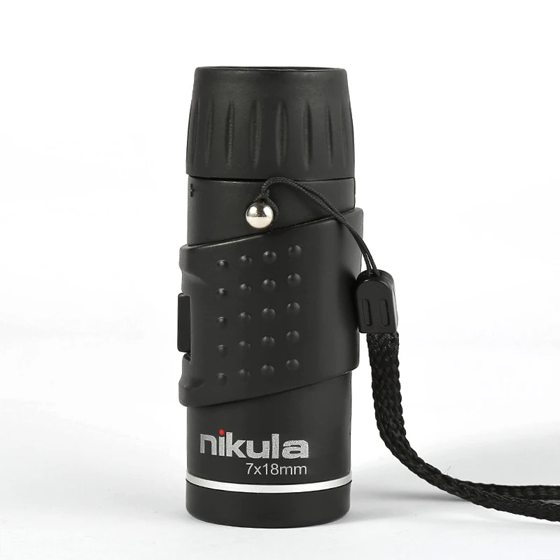 Nikula HD Mini Monocular Telescope 7X18 Fully Coated Optics Bak4 Pocket Concert Spotting Scope Long Range For Hunting Camping