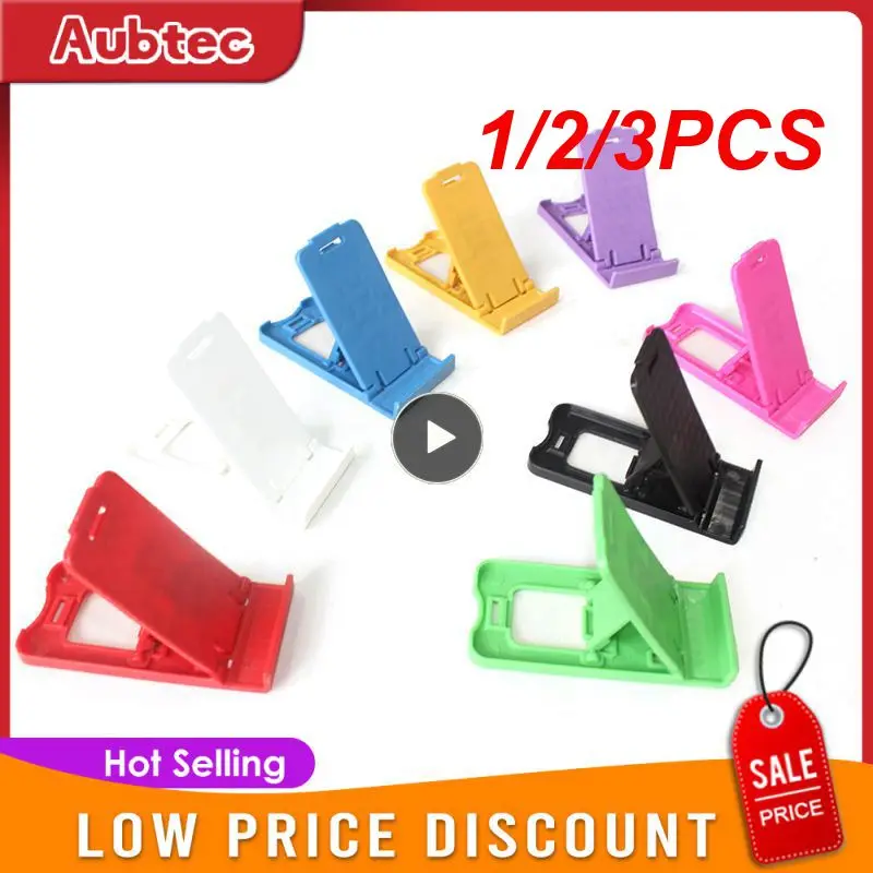 1/2/3PCS Foldable Portable Beach Chair Shape Stand Stents Bracket Universal Adjustable Mobile Phone Holder Desk Plastic Desktop