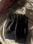 Black Winter Warm Full Fingers Waterproof Cycling Outdoor Sports Running Motorcycle Ski Touch Screen Fleece Gloves photo review