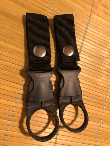 1PCS Nylon Webbing Buckle Hook Water Bottle Holder Clip EDC Climb Carabiner Belt Backpack Hanger Outdoor Camping Tools photo review
