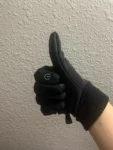 Black Winter Warm Full Fingers Waterproof Cycling Outdoor Sports Running Motorcycle Ski Touch Screen Fleece Gloves photo review