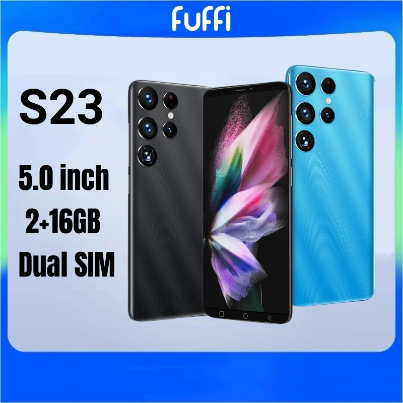 FUFFI S23 Smartphone Android 5.0 inch 16GB ROM 2GB RAM Google Play Store Mobile phones MTK Dual Sim 2+8MP Original Cellphones