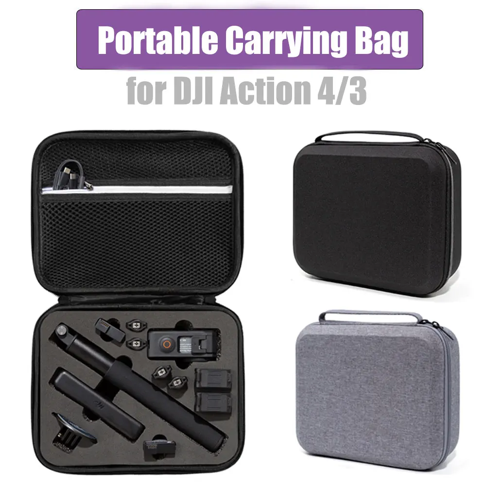 For DJI Osmo Action 4/3 Case Portable Storage Bag Box Sports Camera Portable Handbag For DJI Action 4/3 Case Accessories