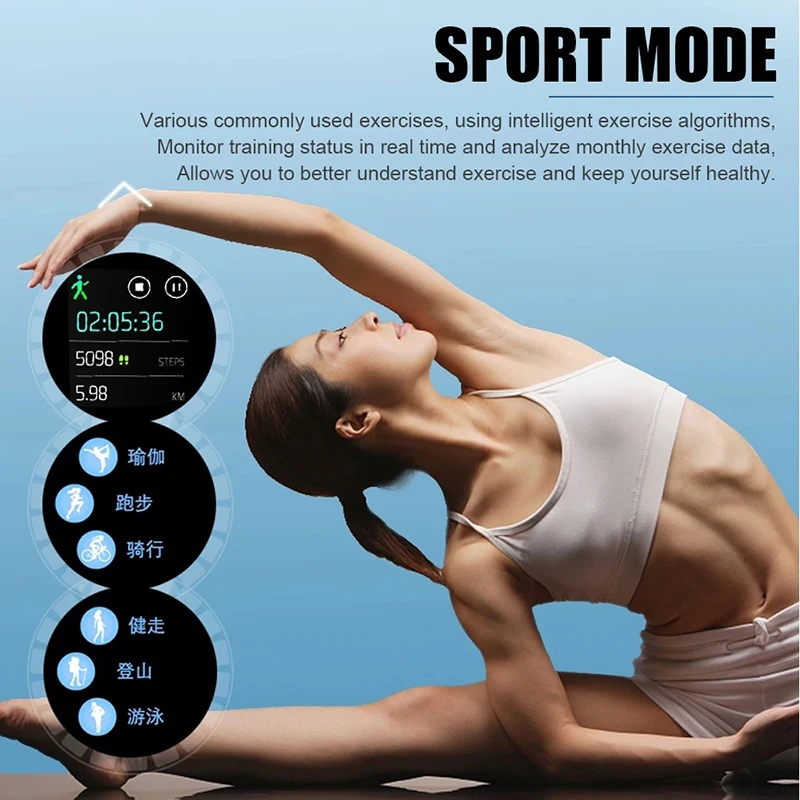 For Xiaomi Samsung Huawei Android Phone Color Screen Full Touch Custom Dial Smart Watch Women Bluetooth Call SmartWatch Men New - Image 5