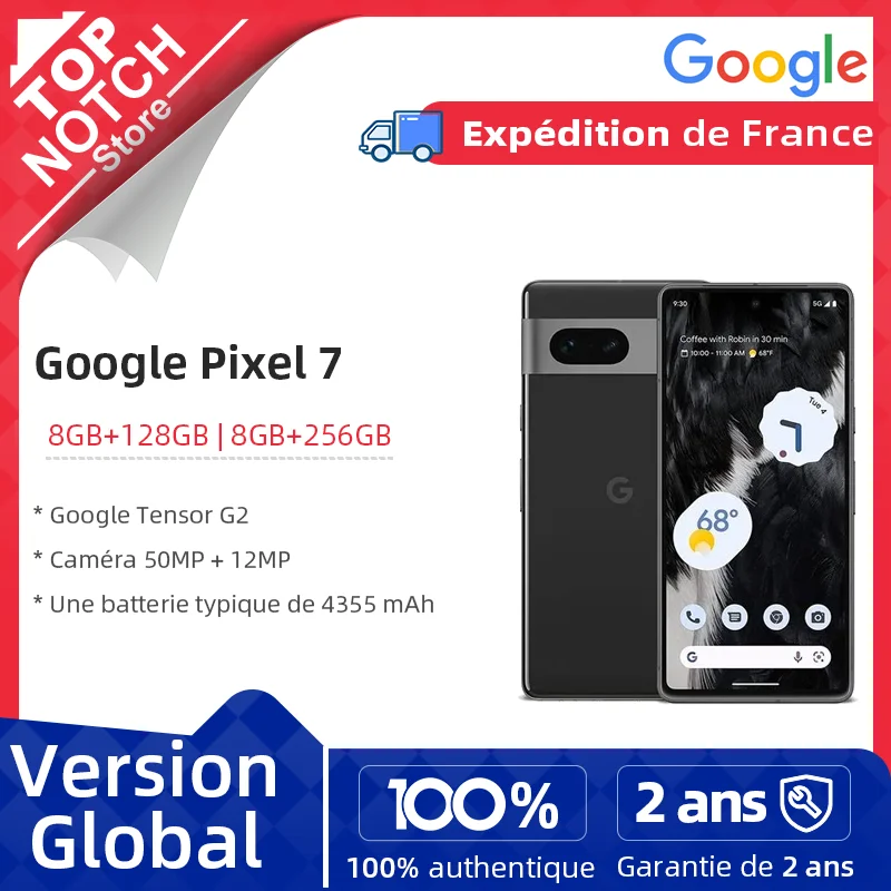Google Pixel 7 5G Smartphone 8GB 128GB / 256GB Google Tensor G2 Octa Core  6.3″ 90Hz Screen  50MP  IP68 dust/water Resistant NFC