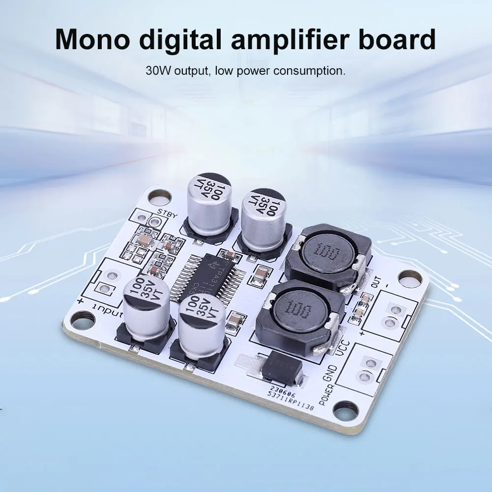 TPA3110 PBTL Power Amplifier Board Module 30W Digital Sound Amplifier Module DC 8-26V for Speaker Electronic DIY Kit