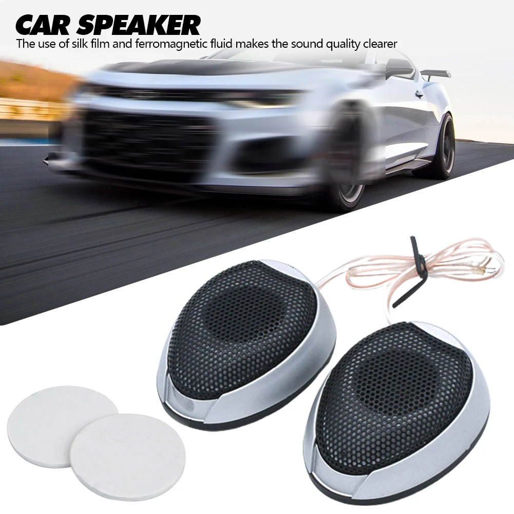 Coppia Di Tweeter Per Auto 150W – Altoparlanti Audio Universali 4 Ohm – Suono Potente E Chiaro – Diametro 5 Cm, Facili Da Installare – Nero/Blu