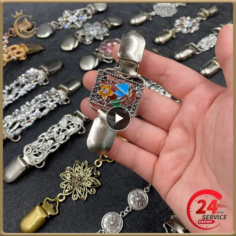 1PCS Jetec 3 Pieces Sweater Shawl Clips Dresses Cardigan Collar Brooch Clip Vintage Shirts Clips for Women