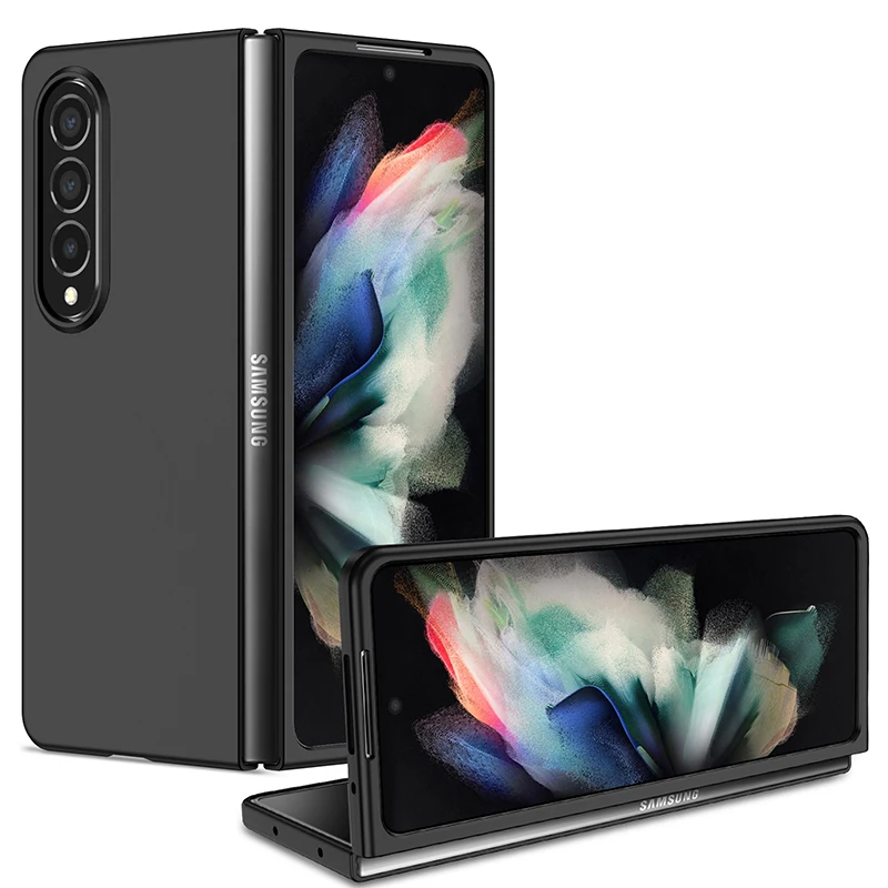 For Z Fold 3 2 1 Case Samsung Z Fold 4 5 Anti-Fingerprint Shockproof Full Protection Cover Case Black Green Purple