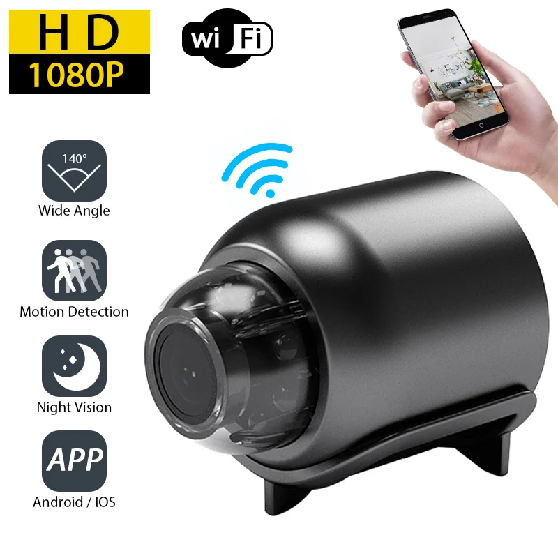 HD 1080P Mini WiFi Camera IR Night Vision Motion Detection Wide Angle IP Cameras Home Security Camcorders 2.4G WIFI