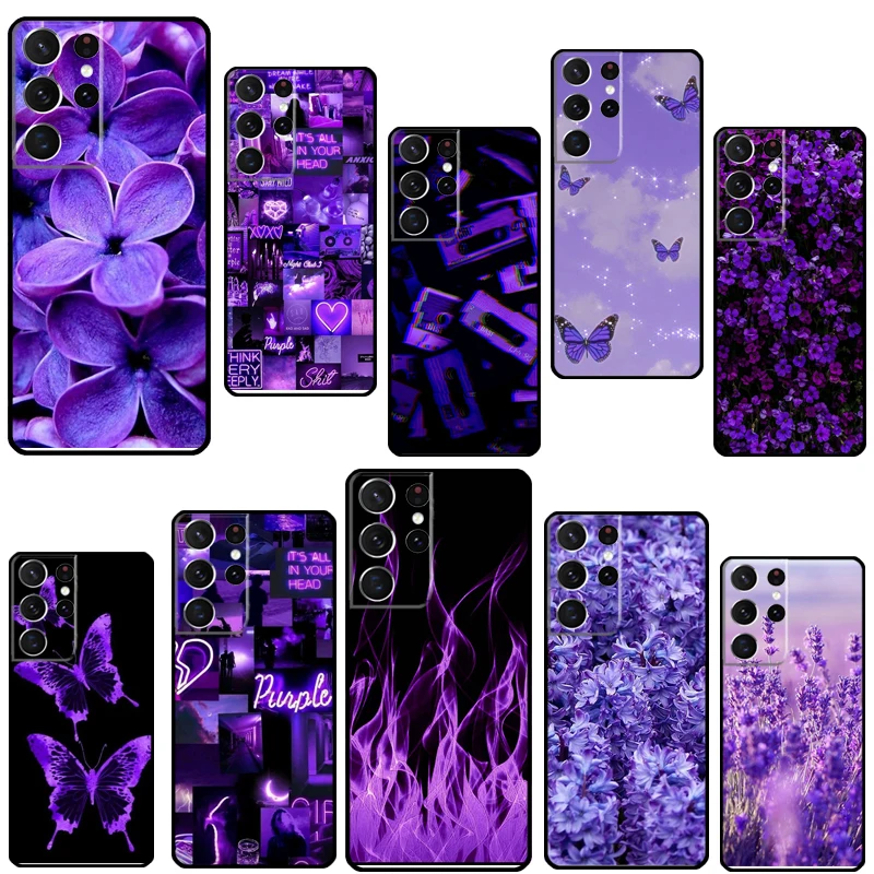 Infinity On Purple Phone Case For Samsung Galaxy S23 S22 Ultra Note 20 10 S8 S9 S10 Plus S20 FE S21 FE Cover