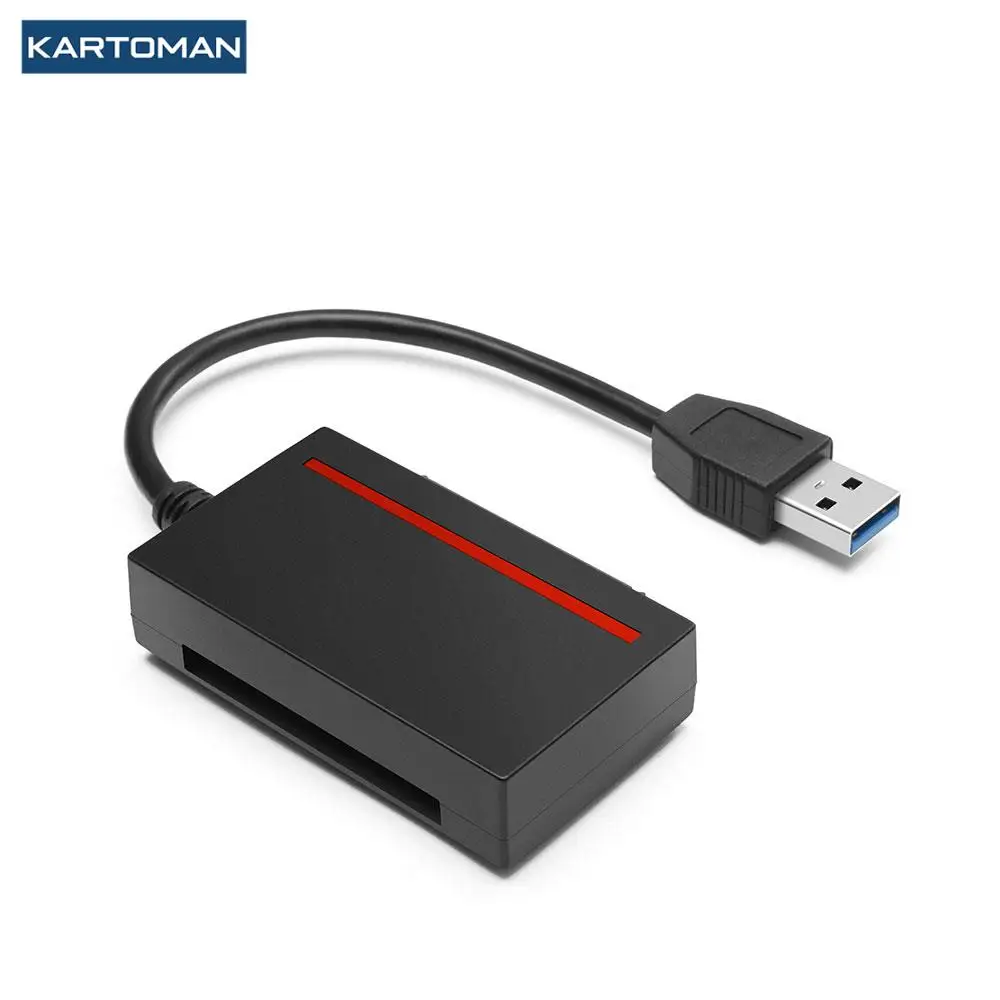 KARTOMAN CFast 2.0 Reader USB 3.0 to SATA Adapter CFast 2.0 Card and  2.5″ HDD Hard Drive/Read Write SSD&CF Card  Simultaneously