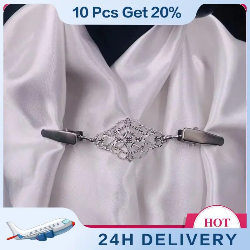 Vintage Brooches Cardigan Clip Fashion Cape Shawl Shirt Sweater Decoration Brooch Pin Duck Clip Blouse Buckle Pearl Brooches