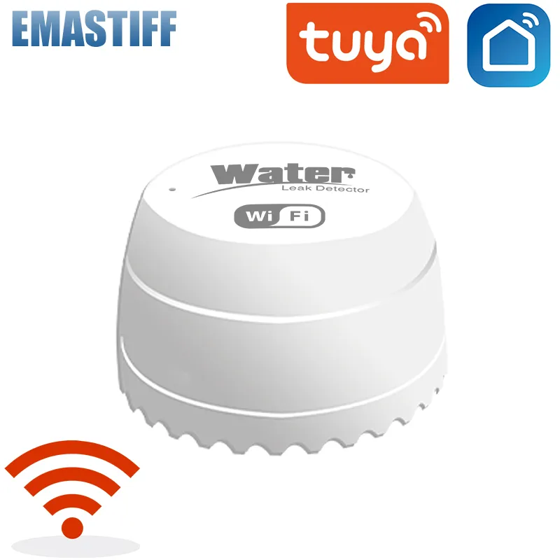 Wifi Water Detector Leakage Sensor Alarm Leak Detector 40DB Sound Tuya smart Smart Life APP Flood Alert Overflow Security