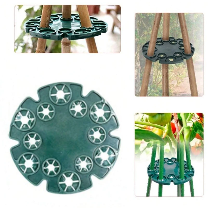 Garden Frame Plant Support Plant Holder Protection Tray Bamboo Cane Holder Landscape Engineering Balcony Rack Garden Supplies