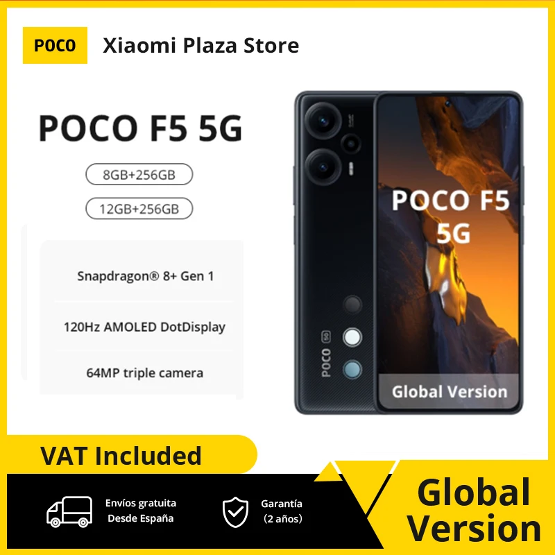 Global Version POCO F5 5G NFC Smartphone Snapdragon 7+ Gen 2 6.67” AMOLED Display 64MP Camera 5000mAh Battery 67W Turbo Charge