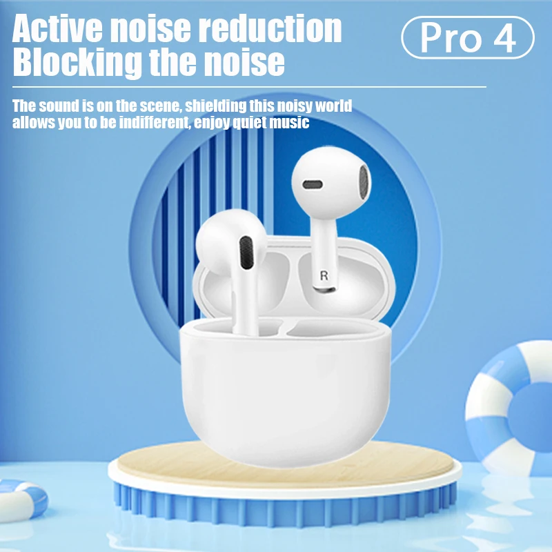Original Air Pro 4 TWS Wireless Bluetooth Earphones Headphones Mini Earpone Headset For Xiaomi Android Apple iPhone Earbuds