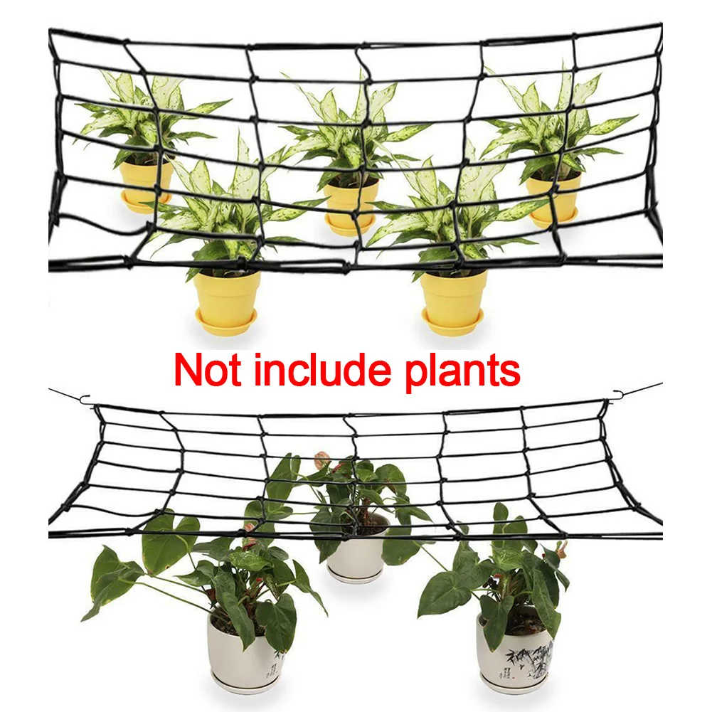 Plant Climbing Greenhouse Fence with Hook Trellis Netting Fruit Vegetable Grow Tent Garden Supplies Gardening Elastic Grow Mesh