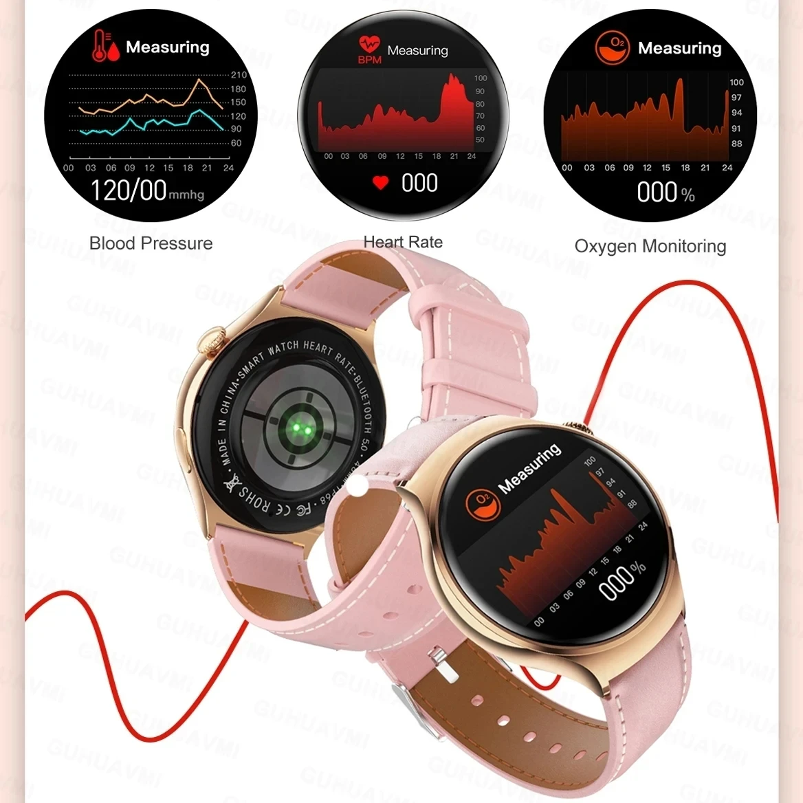 Montre intelligente pour femme (passer/répondre à des appels) étanche