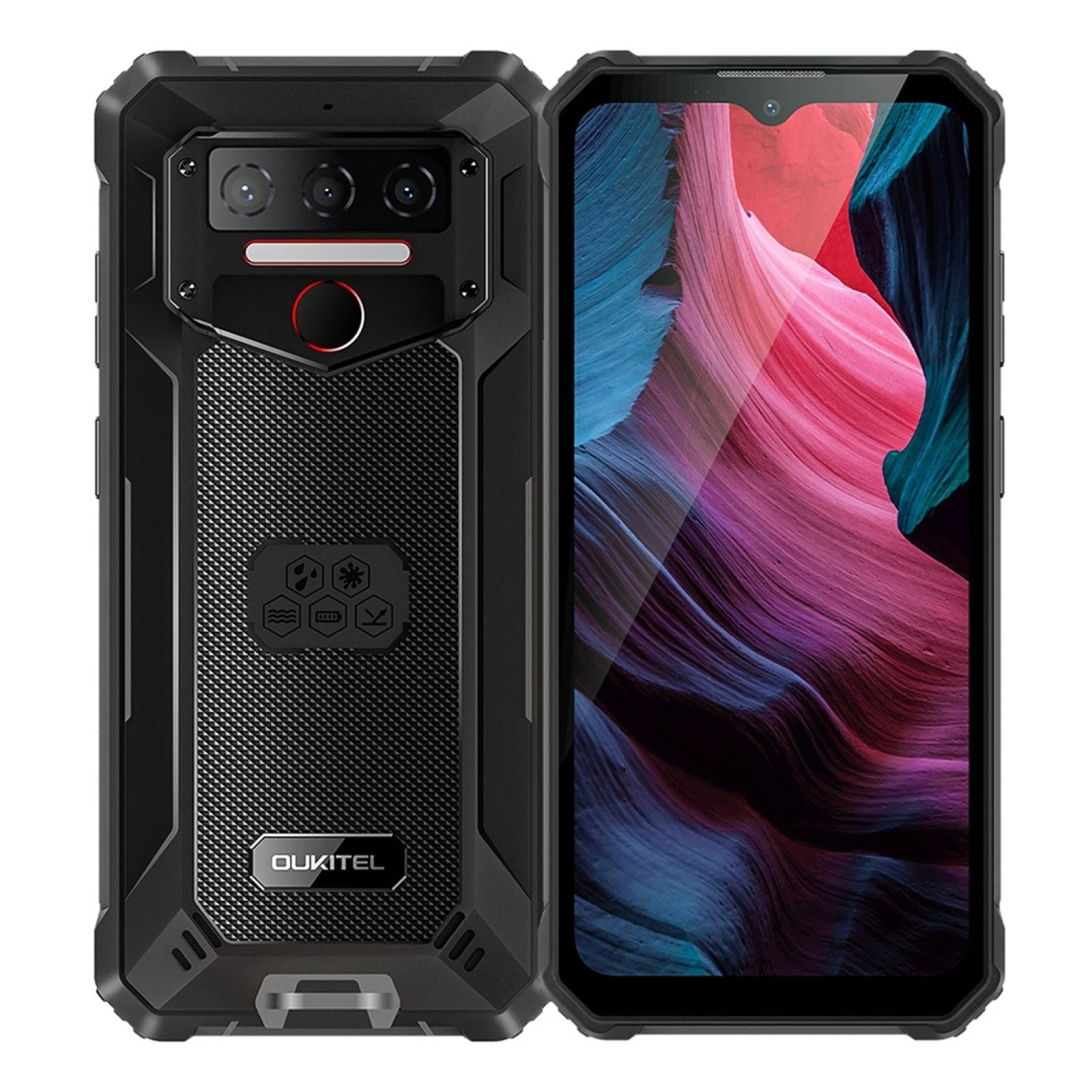 Oukitel WP23 Pro Rugged Pone 8GB+128GB Waterproof 6.52Inch HD Android 13 Mobile Phone 10600mAh 13MP Camera NFC Smartphone