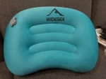 Widesea Portable Inflatable Pillow Camping Equipment Compressible Folding Air Cushion Outdoor Protective Tourism Sleeping Gear photo review