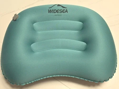 Widesea Portable Inflatable Pillow Camping Equipment Compressible Folding Air Cushion Outdoor Protective Tourism Sleeping Gear photo review