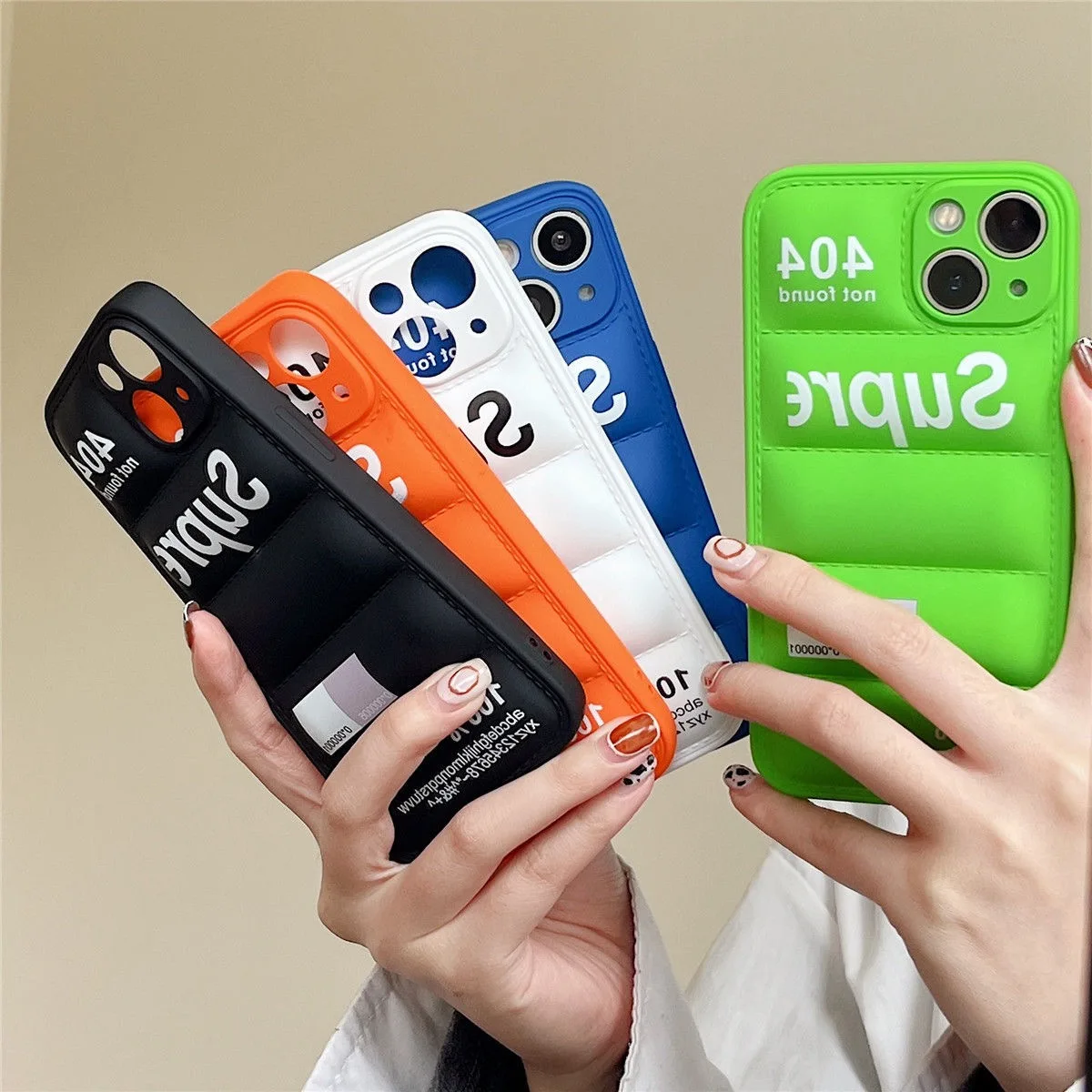 Fashion Down Jacket Phone Case For iPhone 14 13 12 11 Pro Max XS 7 8 Plus XR 13 Pro Max 14 Plus Shockproof Bumper Back Cover