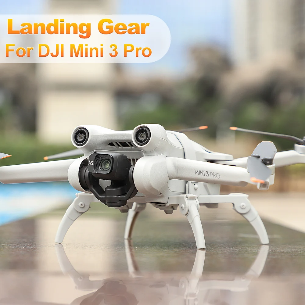 For DJI Mini 3 Pro Landing Gear Protector Accessories Foldable Extension Legs Protective Support Legs Extender Quick Release
