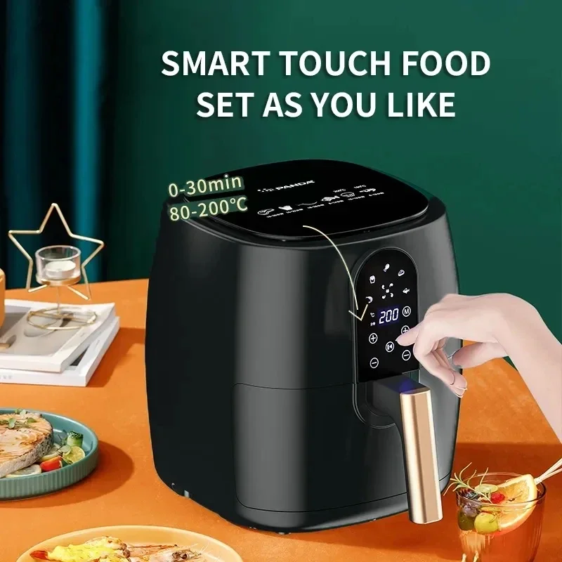New Electric Deep Air Fryers 6L Large Capacity Smart Automatic 