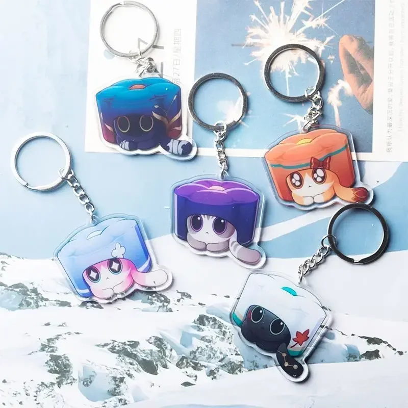 Honkai:Star Rail Ruan Mei’s Creation Critter Pick Acrylic Keychain Strap Lanyard For Mobile Phone Case Car Keychain Accessories