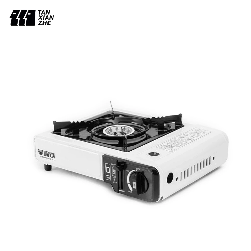 TANXIANZHE Outdoor Cassette Barbecue Grill Camping Picnic Gas Heating Stove Oven Furnace Cooktop Roasting Plate Pan BBQ Burner