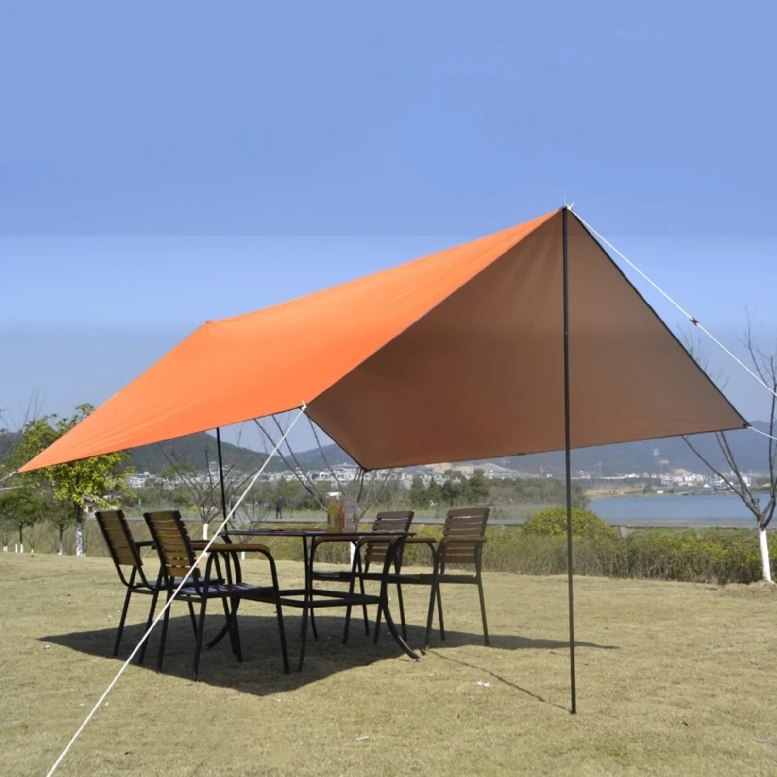 Waterproof Camping Tent Tarp Hammock Rain Fly Footprint Ground Cloth Shelter Sunshade Beach Picnic Blanket Mat for Outdoor