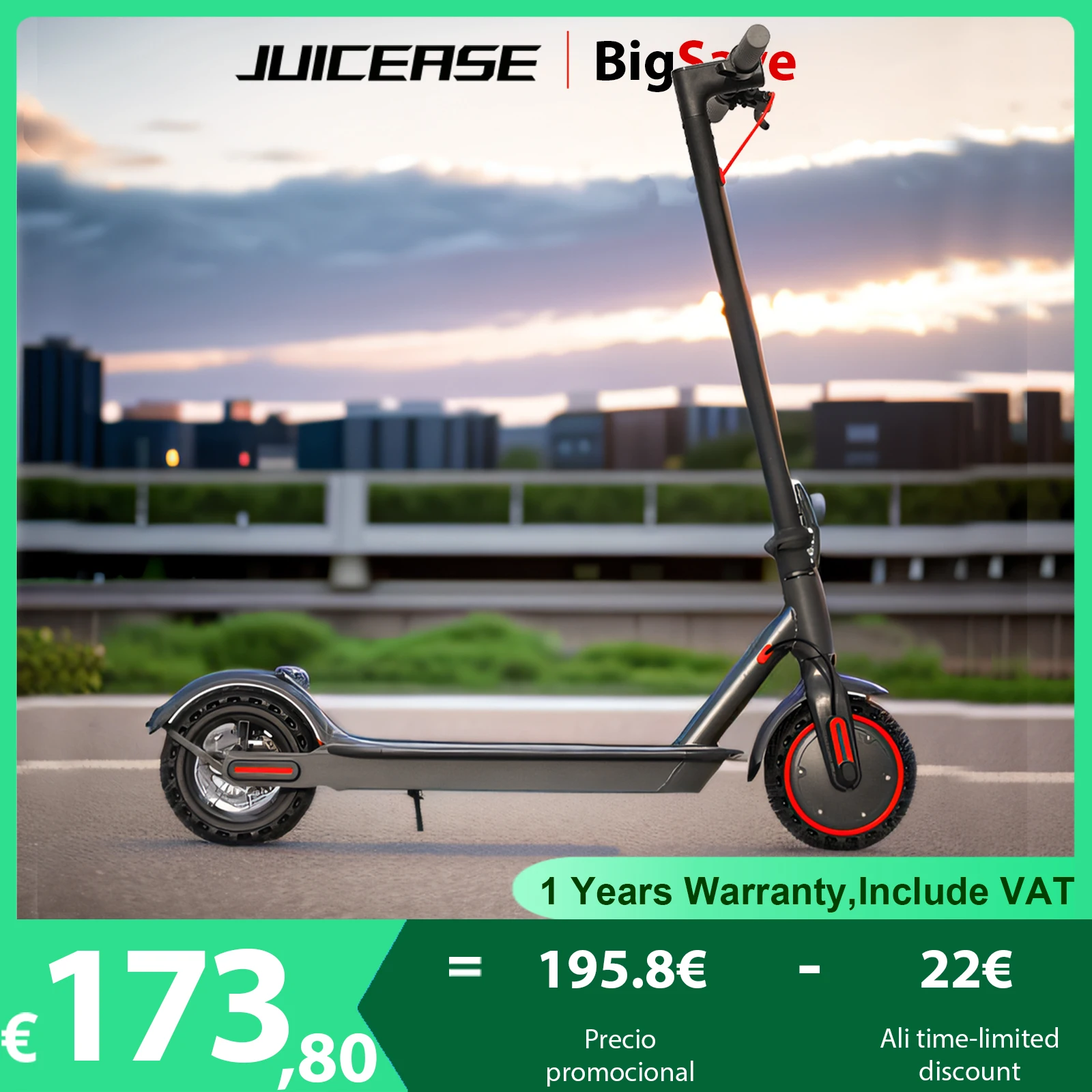 JUICEASE ESTUYA New 31KM/H Electric Scooter Adult 350W Motor 16KM Max Range E-scooter With Smart APP Scooter Foldable Waterproof