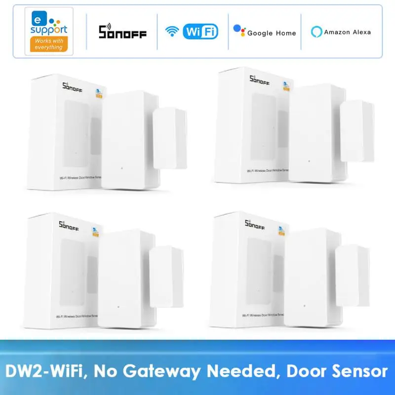 SONOFF DW2 Wifi Wireless Door And Window Sensor Smart Home Automation Kits Detector Via Ewelink App Notification Alerts Esp32
