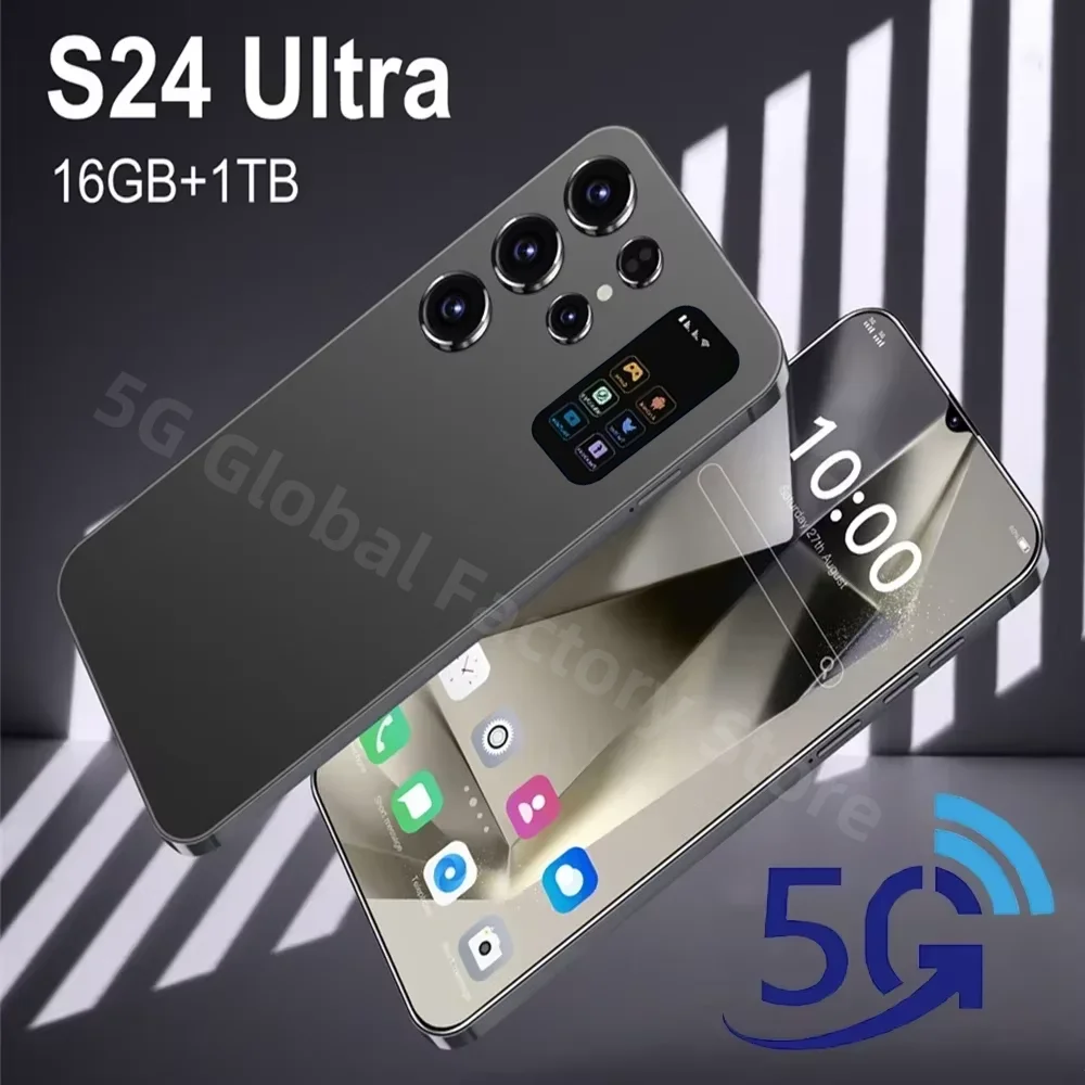 2024 Original S24 Ultra Smartphone 5G 7.1HD Dual Sim Cellphones Android 13 Cell Phone Unlocked 72MP 10000mAh Smart Mobile Phone