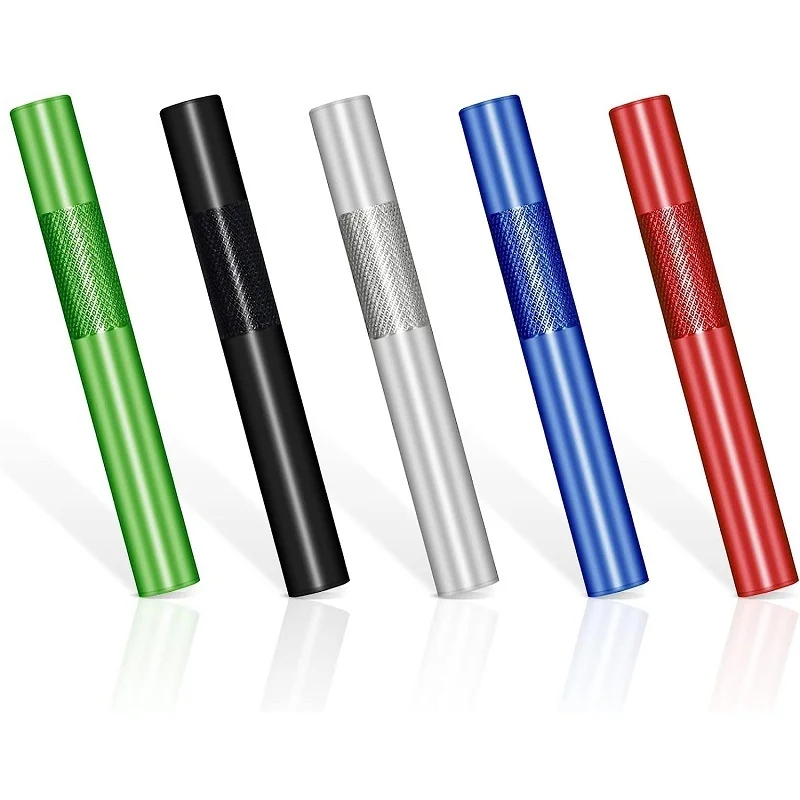 5pcs Durable Aluminum Alloy Straw 70mm Metal Tube Cool Gadget for Men Smoking Accessories