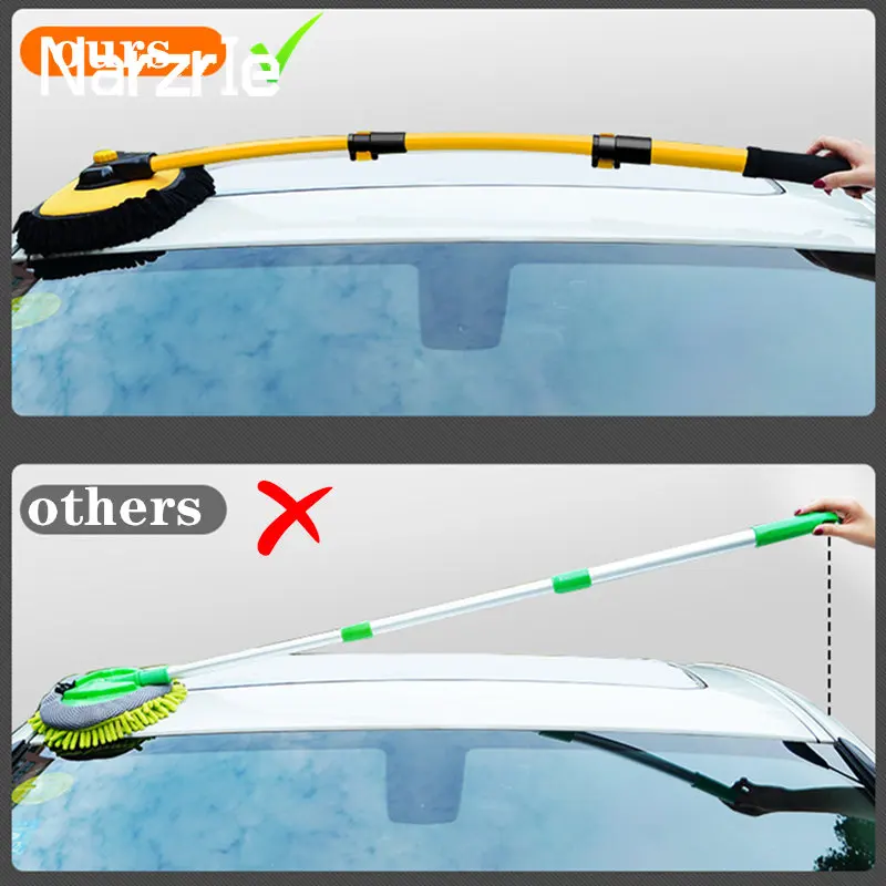 New Car Wash Mop Cleaning Brush Telescoping Long Handle Cleaning Mop ...